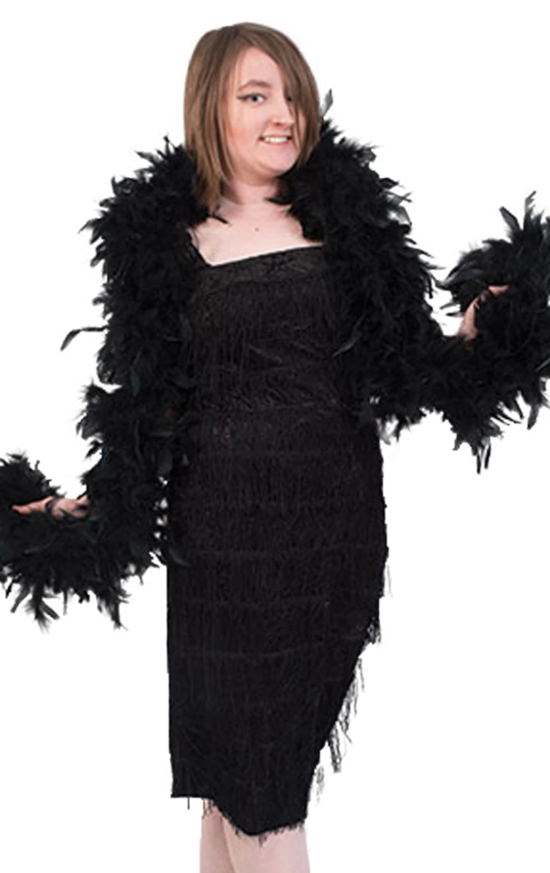 GENERIC Black Feather Boa Accessory 1 GENERIC Black Feather Boa Accessory