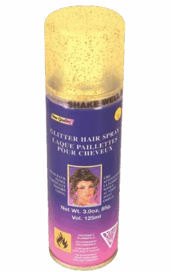Gold Glitter Hairspray