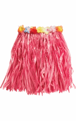 Hawaiian Pink Grass Skirt
