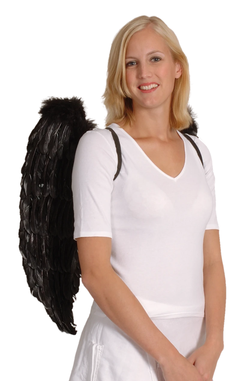 Boland Black Angel Wings - Large 1 Boland Black Angel Wings - Large