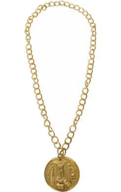 Smiffys Gold Metal Medallion Accessory