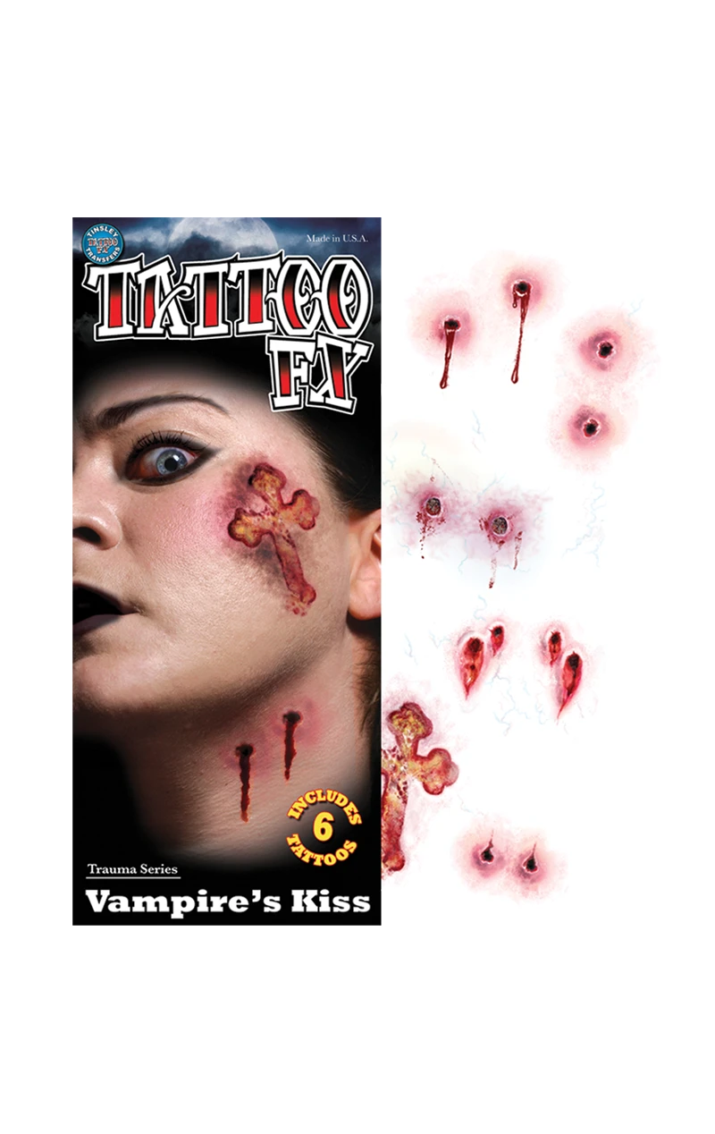 Vampire Kiss Temporary Tattoos 1 Vampire Kiss Temporary Tattoos