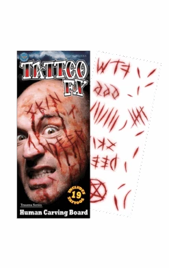 Carving Board Temporary Tattoos