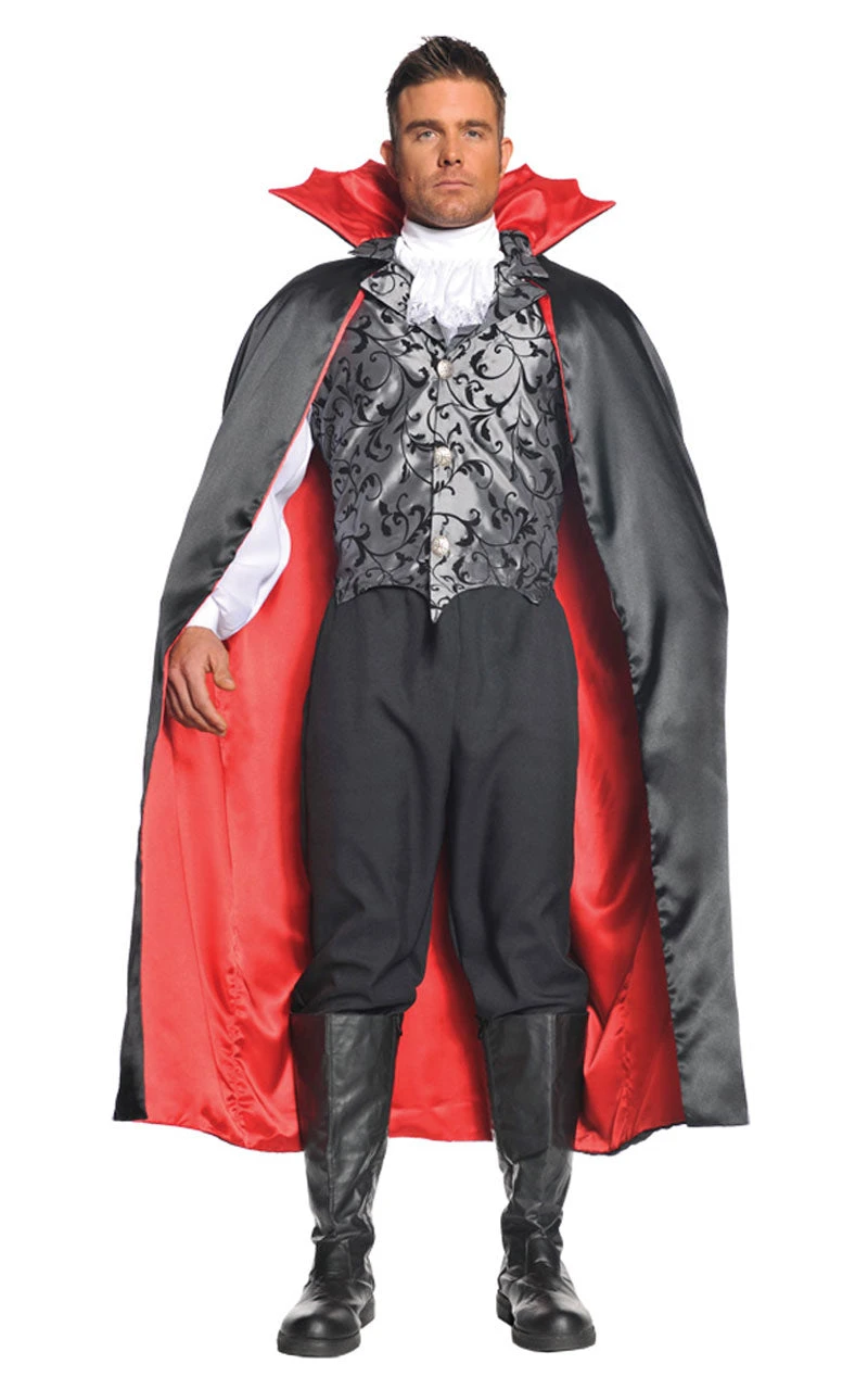 GENERIC Mens Satin Vampire Cape 1 GENERIC Mens Satin Vampire Cape