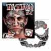 Cyborg Face Tattoo Accessory 3 Cyborg Face Tattoo Accessory -Smiffys Sale Store 00040576p