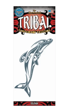 Dolphin Tribal Temporary Tattoo Accessory