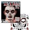 Day Of The Dead Face Tattoo 3 Day Of The Dead Face Tattoo -Smiffys Sale Store 00040685p