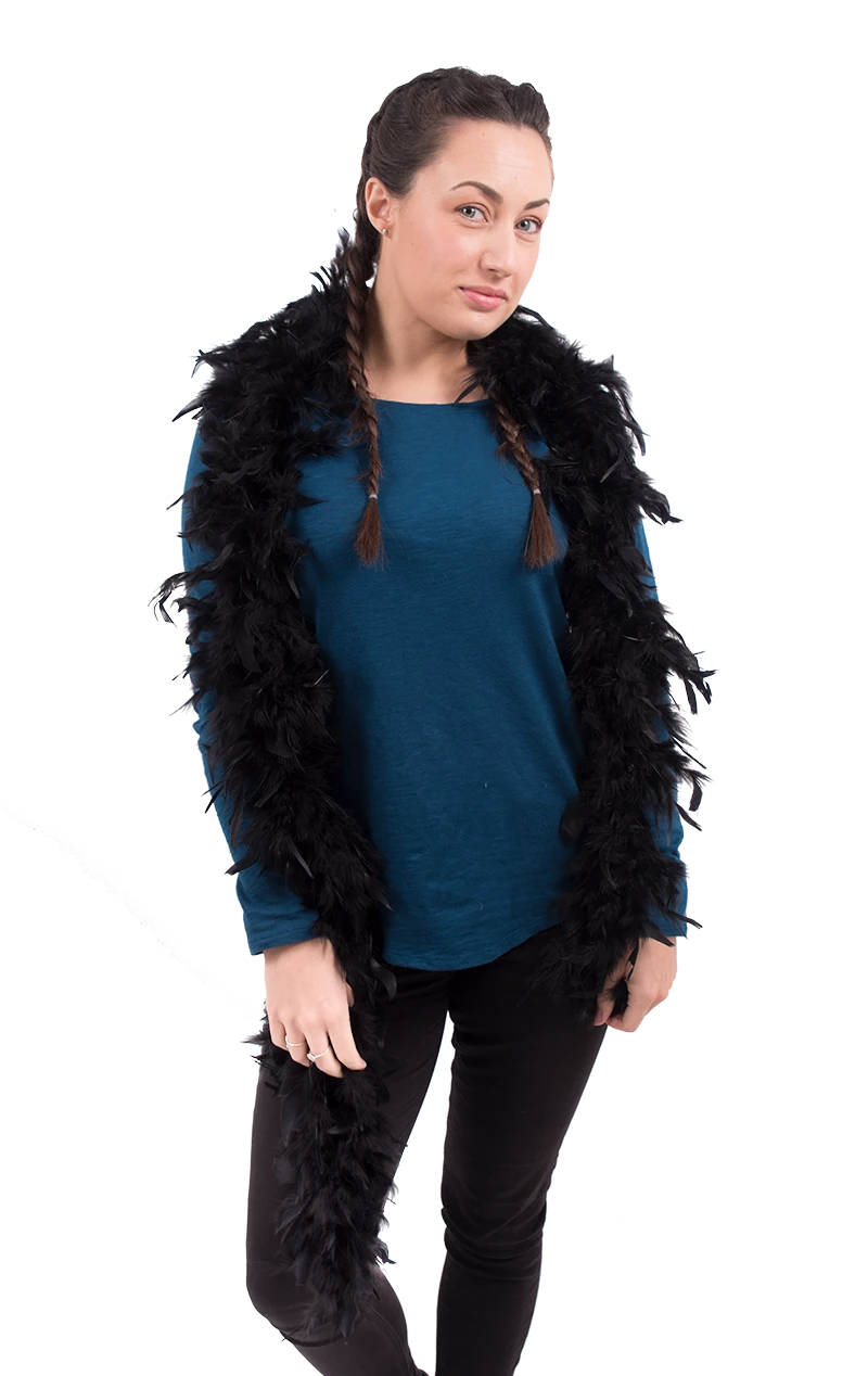 Black Feather Boa Accessory 1 Black Feather Boa Accessory