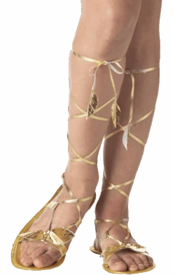 Roman Golden Goddess Sandals