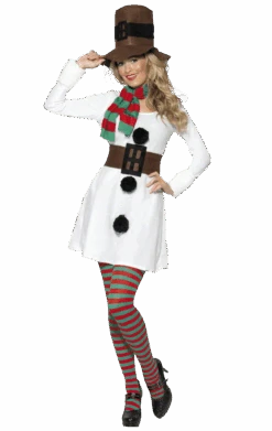 Smiffys Womens Miss Snowman Costume