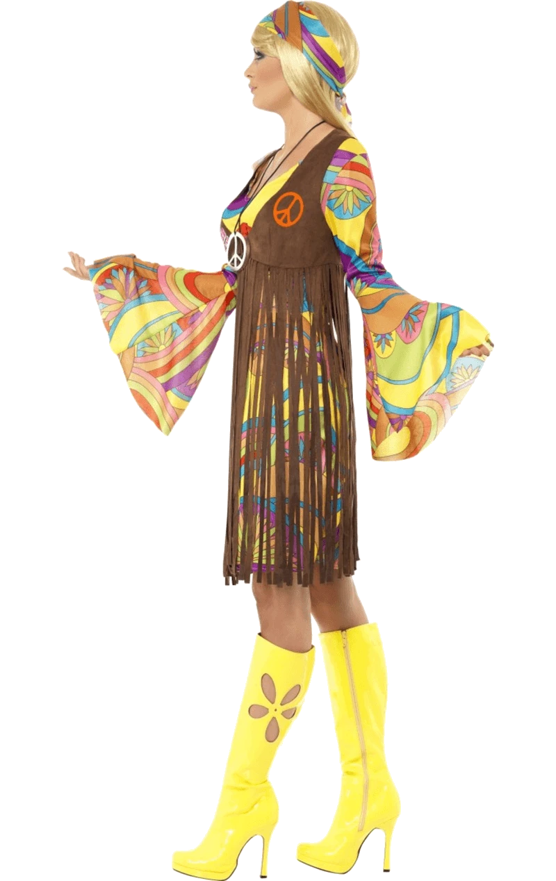 Smiffys 1960s Groovy Lady Costume 2 Smiffys 1960s Groovy Lady Costume - Image 2