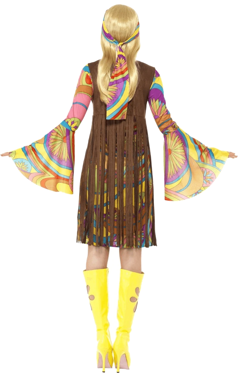 Smiffys 1960s Groovy Lady Costume 3 Smiffys 1960s Groovy Lady Costume - Image 3