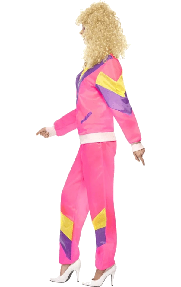 Smiffys Womens 80s Retro Shellsuit Costume 2 Smiffys Womens 80s Retro Shellsuit Costume - Image 2