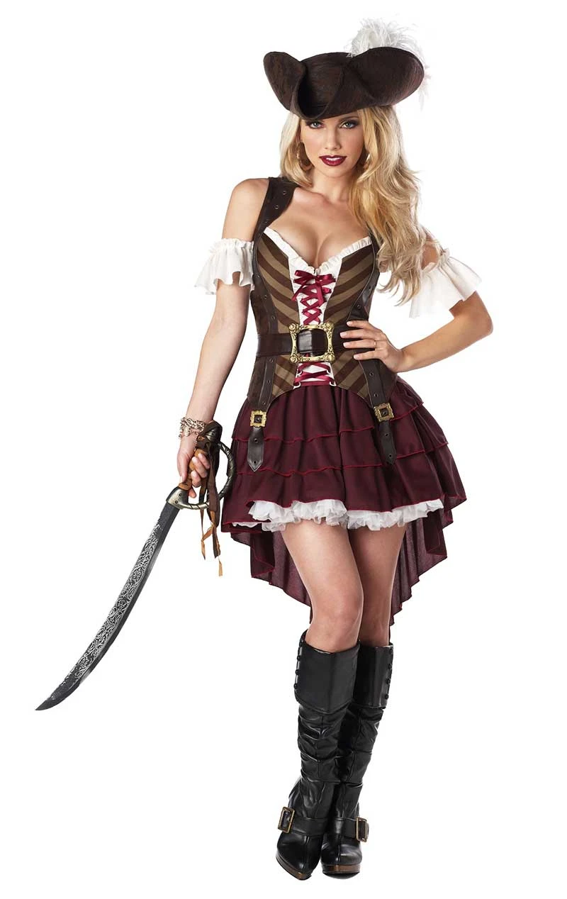 Womens Sexy Swashbuckler Pirate Costume 1 Womens Sexy Swashbuckler Pirate Costume