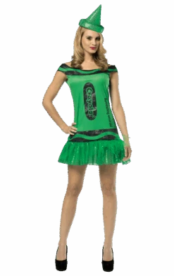 Ladies Emerald Crayola Crayon Costume