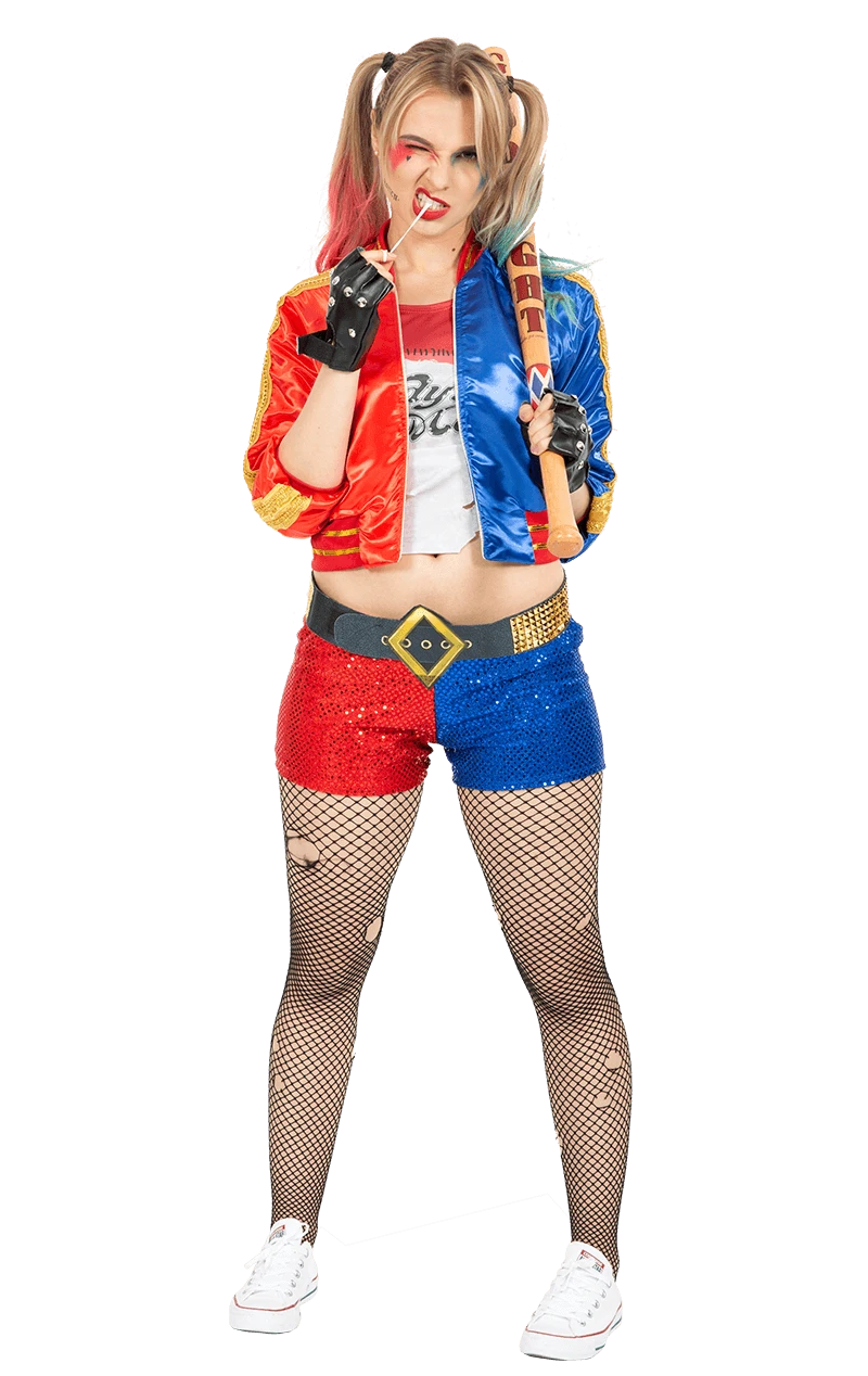 Womens Harley Quinn Movie Costume 1 Womens Harley Quinn Movie Costume