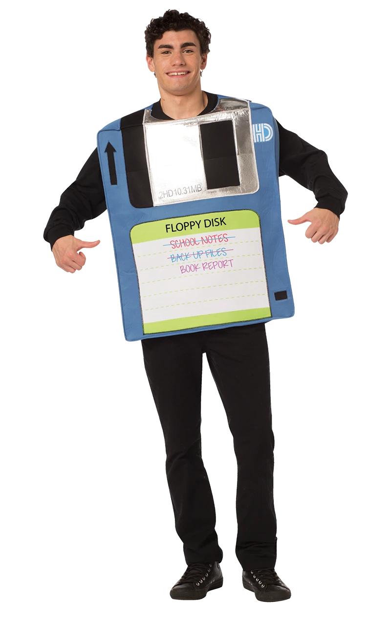 Adult Floppy Disc Costume 1 Adult Floppy Disc Costume