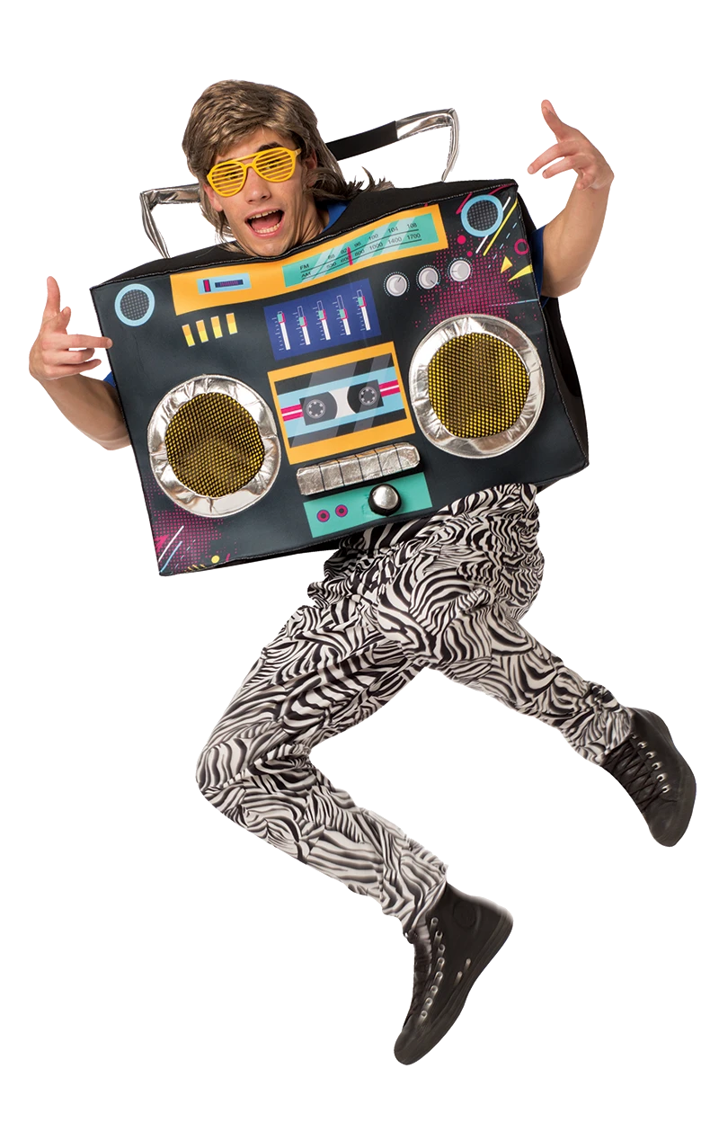 Adult Boom Box Stereo Costume 1 Adult Boom Box Stereo Costume