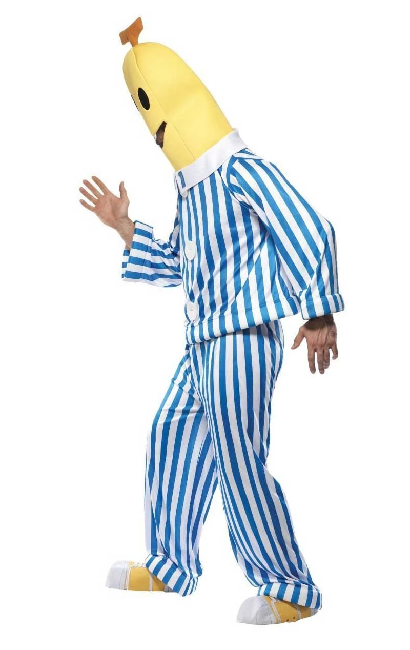 Smiffys Adult Bananas In Pyjamas Costume 2 Smiffys Adult Bananas In Pyjamas Costume - Image 2
