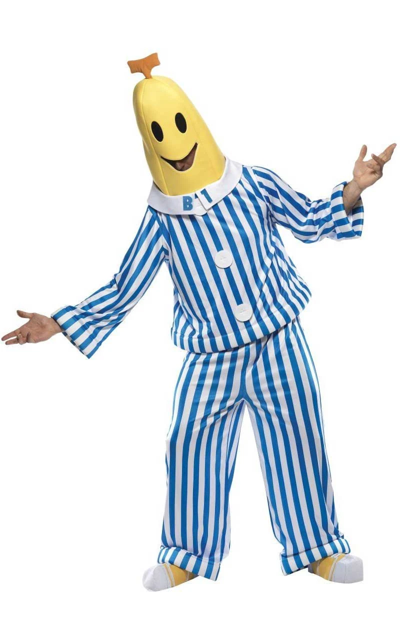 Smiffys Adult Bananas In Pyjamas Costume 1 Smiffys Adult Bananas In Pyjamas Costume