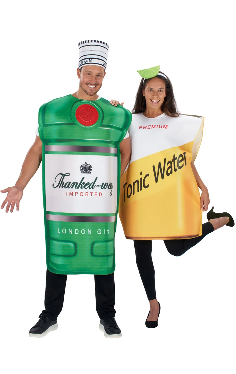 GENERIC Adult Gin & Tonic 2 In 1 Costume 1 GENERIC Adult Gin & Tonic 2 In 1 Costume