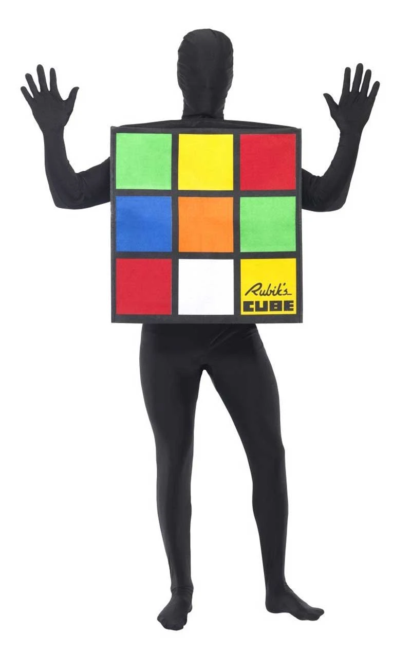Smiffys Adult Rubiks Cube Costume 4 Smiffys Adult Rubiks Cube Costume - Image 4