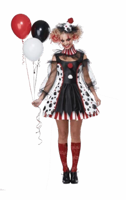 Ladies Twisted Clown Costume