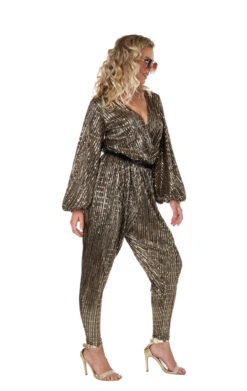 GENERIC Womens Gold Disco Queen Costume 5 GENERIC Womens Gold Disco Queen Costume -Smiffys Sale Store 00095284a02