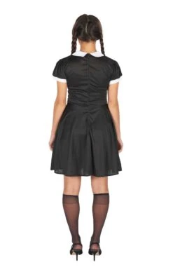 Womens 90s Wednesday Addams Costume 5 Womens 90s Wednesday Addams Costume -Smiffys Sale Store 00095300a02