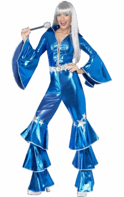 Smiffys Blue Dancing Queen Costume 5 Smiffys Blue Dancing Queen Costume -Smiffys Sale Store 00095315a02