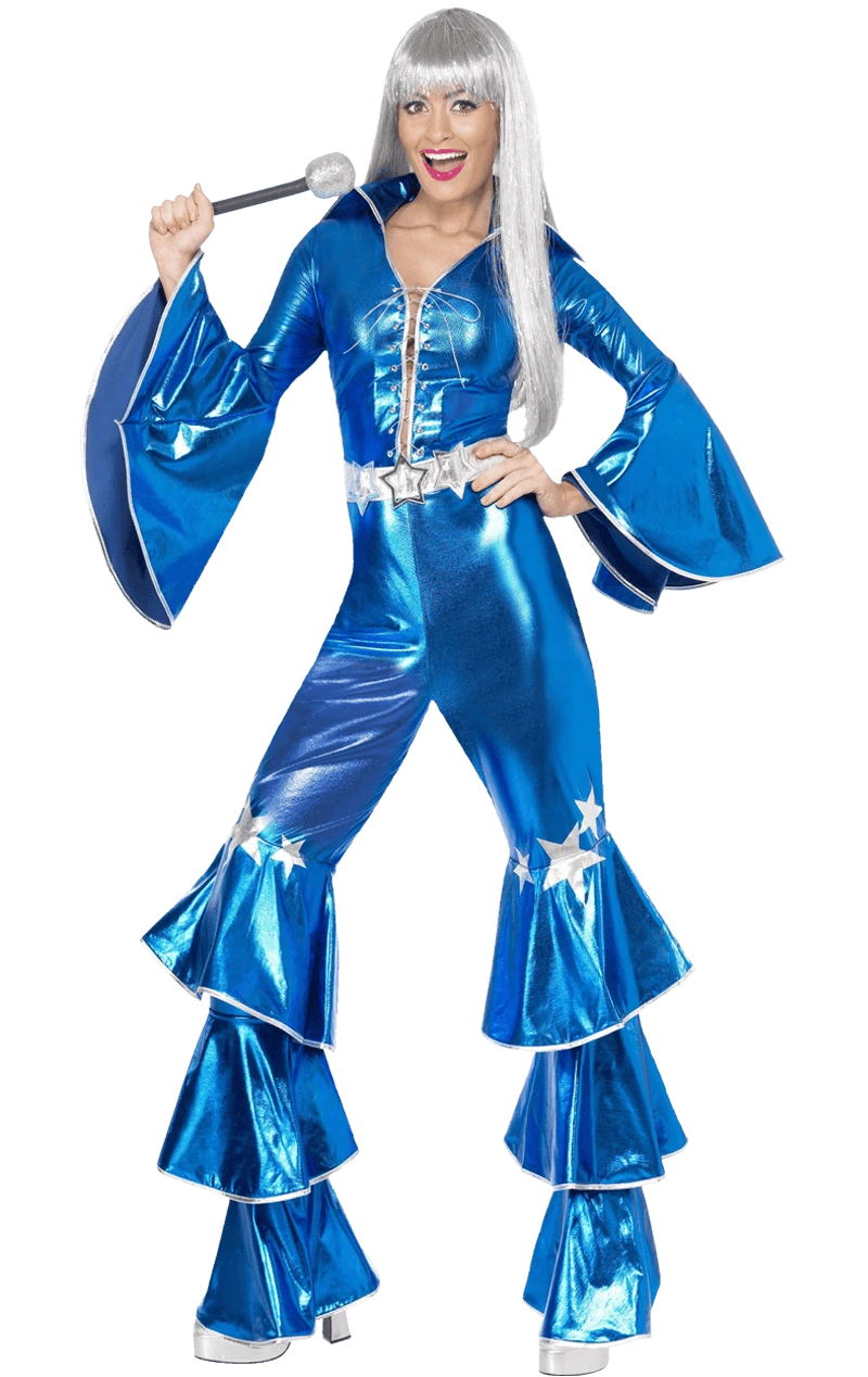 Smiffys Blue Dancing Queen Costume 3 Smiffys Blue Dancing Queen Costume - Image 3