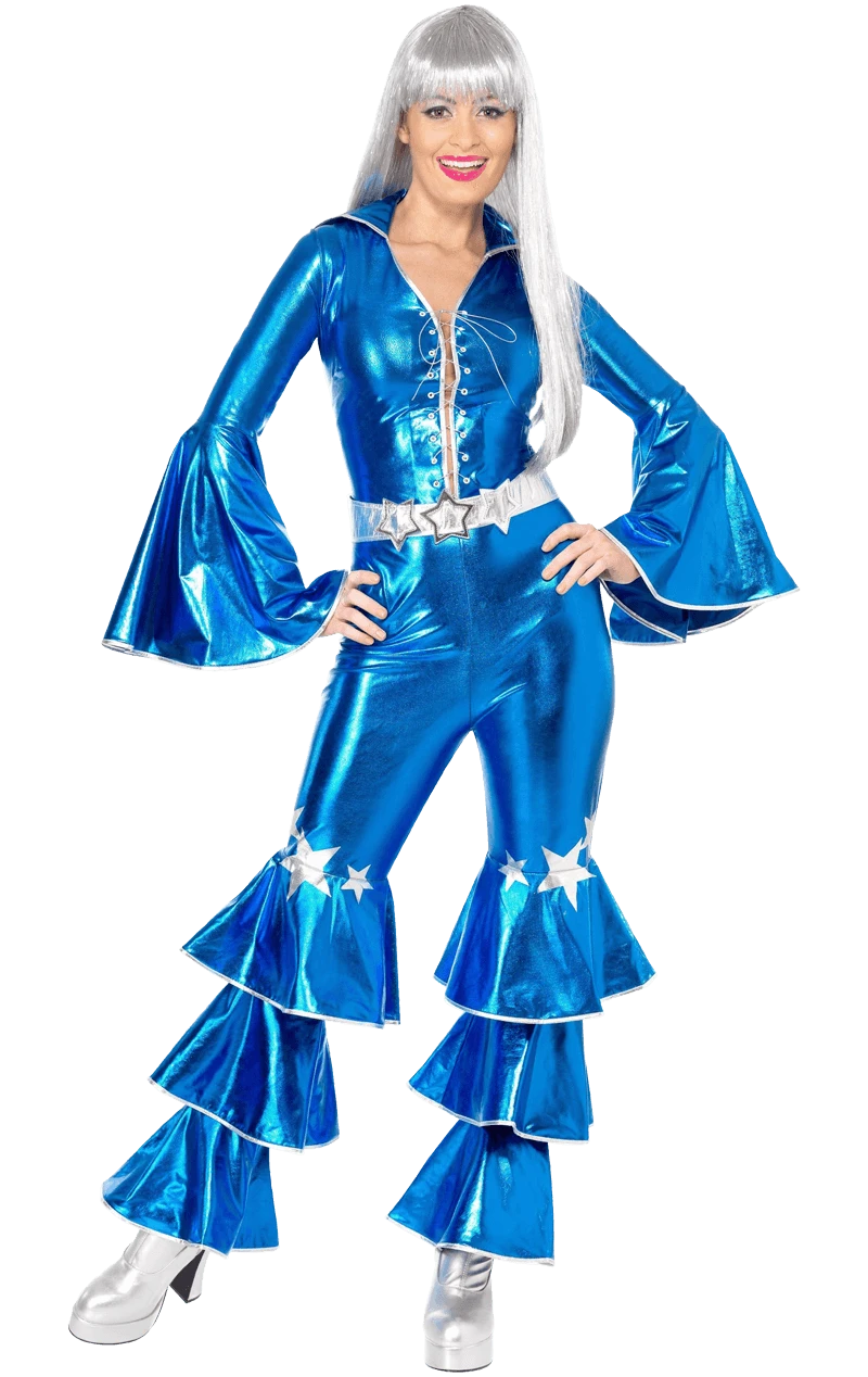 Smiffys Blue Dancing Queen Costume 1 Smiffys Blue Dancing Queen Costume