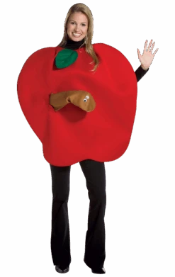 Apple With Worm Costume