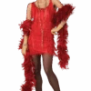 Red Fashion Flapper Costume -Smiffys Sale Store 00096044p