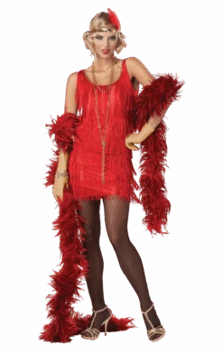 Red Fashion Flapper Costume