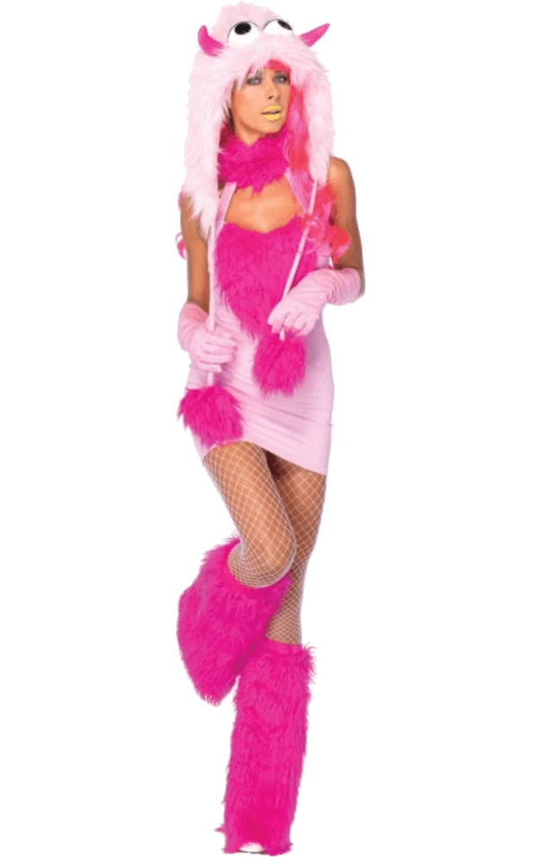 LEG AVENUE Pink Puff Monster Costume 1 LEG AVENUE Pink Puff Monster Costume