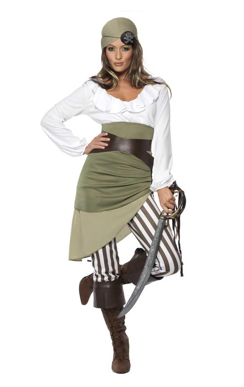 Smiffys Womens Shipmate Pirate Sweetie Costume 1 Smiffys Womens Shipmate Pirate Sweetie Costume