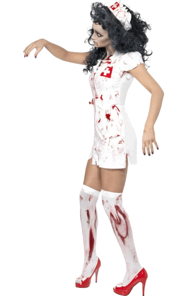 Smiffys Womens Possessed Zombie Nurse Costume 2 Smiffys Womens Possessed Zombie Nurse Costume - Image 2