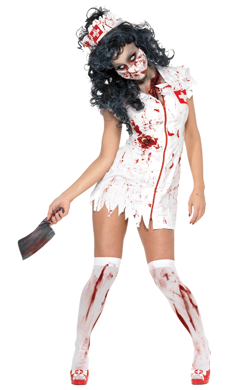 Smiffys Womens Possessed Zombie Nurse Costume 1 Smiffys Womens Possessed Zombie Nurse Costume