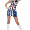Smiffys Womens Sequin Union Jack Costume -Smiffys Sale Store 00099428p