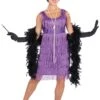 Womens 1920s Purple Flapper Costume -Smiffys Sale Store 1920s purple flapper costume 527113