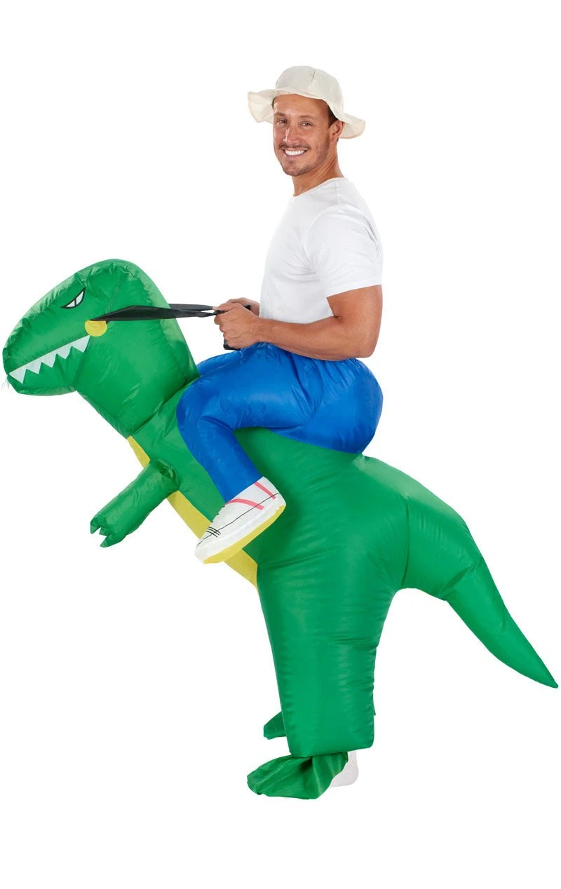 GENERIC Adult Inflatable Ride On Dinosaur Costume 4 GENERIC Adult Inflatable Ride On Dinosaur Costume - Image 4