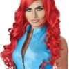 GENERIC Adult Pop Art Red Superhero Wig -Smiffys Sale Store adult pop art red superhero wig 465303