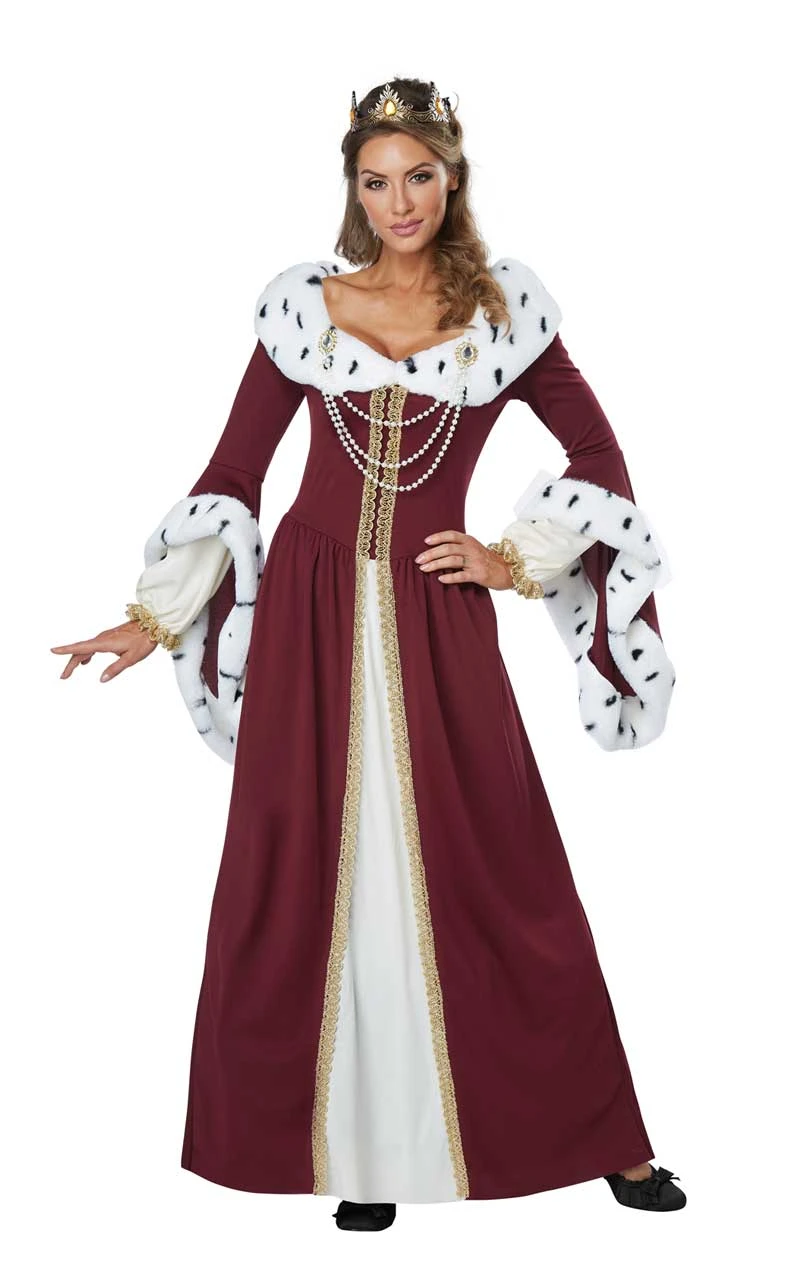 GENERIC Adult Royal Storybook Queen Costume 2 GENERIC Adult Royal Storybook Queen Costume - Image 2