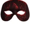 GENERIC Black And Red Blood Masquerade Facepiece