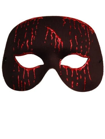 GENERIC Black And Red Blood Masquerade Facepiece 1 GENERIC Black And Red Blood Masquerade Facepiece