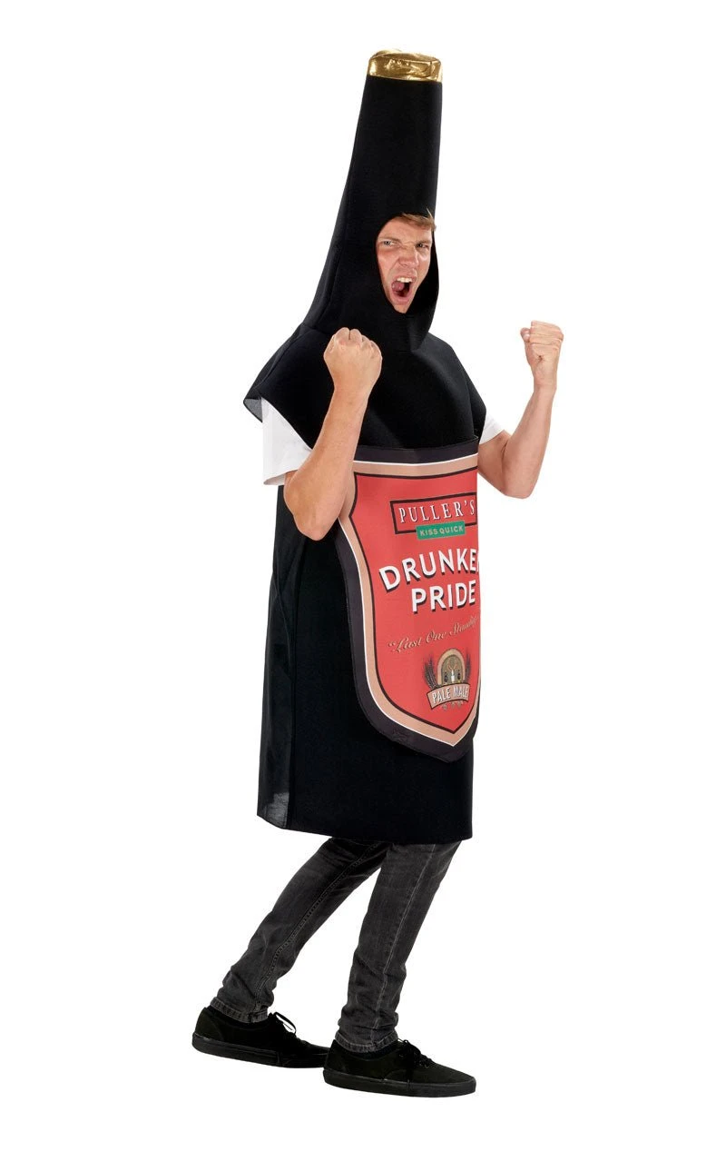 GENERIC Adult Drunken Pride Beer Bottle Costume 2 GENERIC Adult Drunken Pride Beer Bottle Costume - Image 2