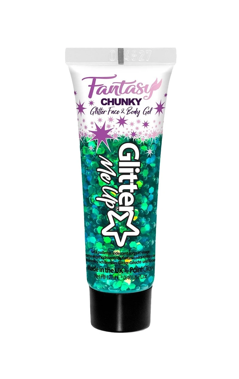 Green Iridescent Chunky Glitter Gel 1 Green Iridescent Chunky Glitter Gel