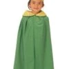 Kids Green Cloak & Crown Costume