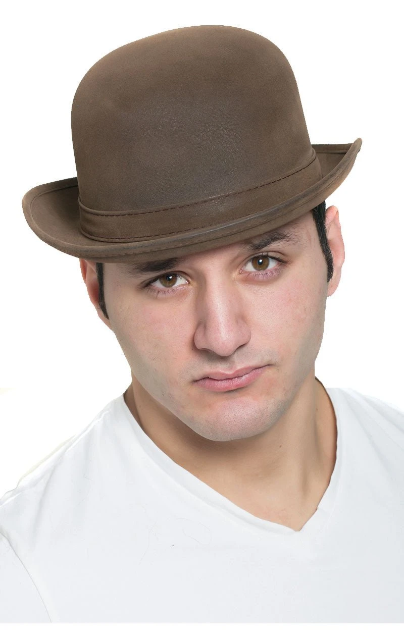 Mens Brown Bowler Hat 1 Mens Brown Bowler Hat